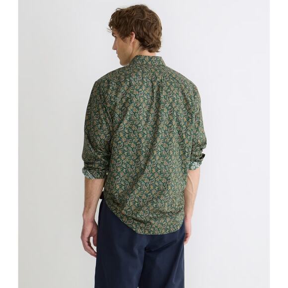 J.CREW Mens Slim Button Down Shirt Small Navy Blue Polka Dots Poplin BJ744 NWT - Picture 3 of 12